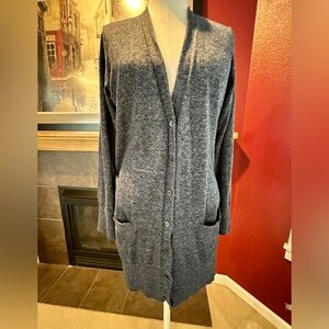 GAP heathered navy blue Women's Cardigan